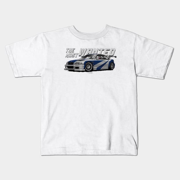 M3 Gtr - NFSMW Kids T-Shirt by LpDesigns_